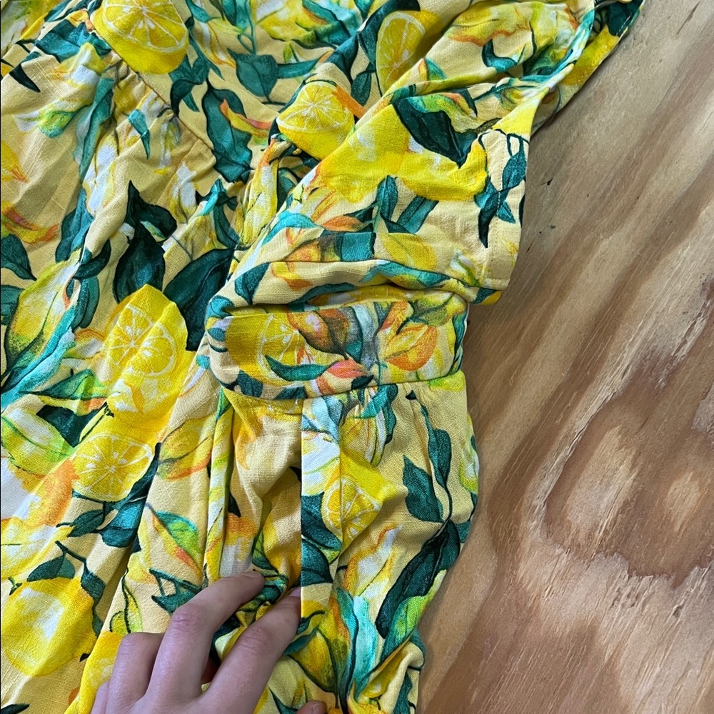 Torrid Yellow Floral Midi Sundress W/ Pockets!!! Sz 5x - Picture 5 of 6